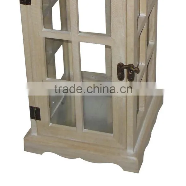 Brown Wooden Lanterns Black Top Iron Popular Styles photo-4
