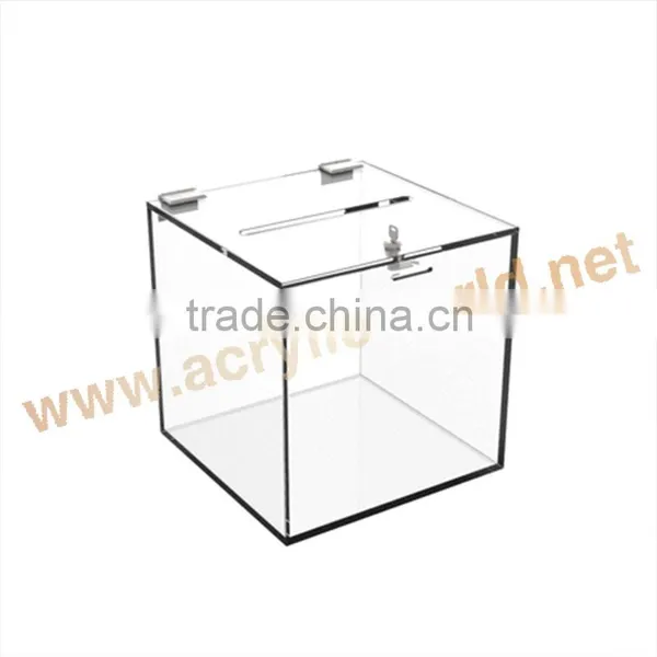 Hot Sale Acrylic Vote Box/Custom Clear Acrylic Donation Box photo-6