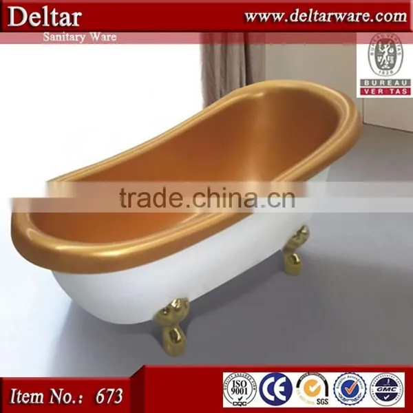 Sanitary Ware Bathtub Price, Claw Foot Coffee Color Bathtub Indoor Bath Tub, Acylic Royal Bathtub photo-4