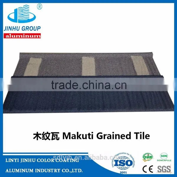 Green Back Aluminum Zinc Colorful Stone Coated Metal Roofing Sheet photo-2