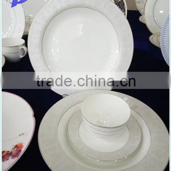 Hot Salling Round Bone China 112 PCS Porcelain Dinner Set photo-3