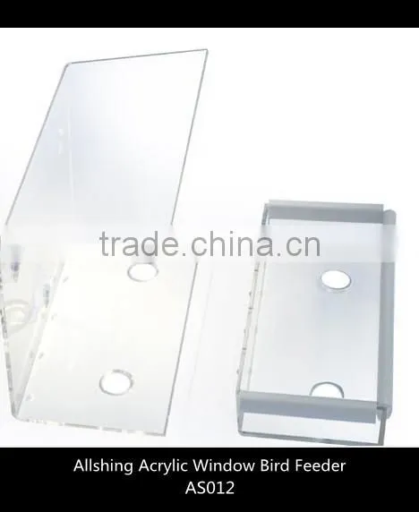 Wholesale Promotional Acrylic Clear Window Wild Bird Feeder With Suction Cups Plastic Acrylic Window Bird Feeder AS012 photo-3
