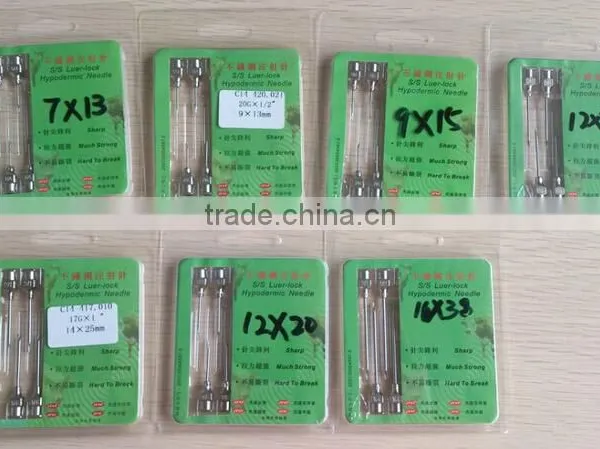 12pcs Stainless Steel Syringe Needle Livestock Chicken Sheep Hog Cattle 8 Sizes photo-2