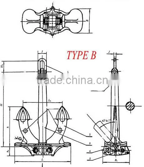 Hall Anchor Steel Casting Anchor A Type Hall Anchor photo-4