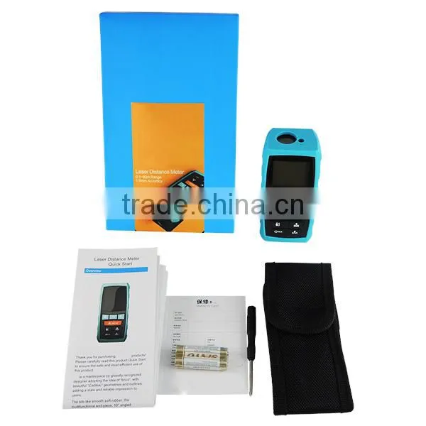 Measure Area Volume Pythagoras 60M/197ft Range Finder +/-1.5mm Accuracy Meter Feet Inches Units Digital Laser Meter Tool photo-2
