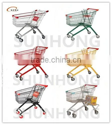 German Style Supermarket Metal Play Shopping Carts photo-6