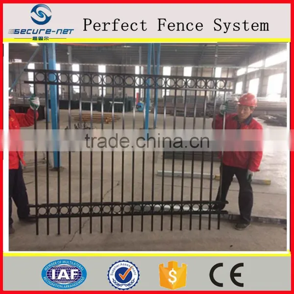 Wrought Iron Fence Galvanized Picket Fence Black Color photo-4
