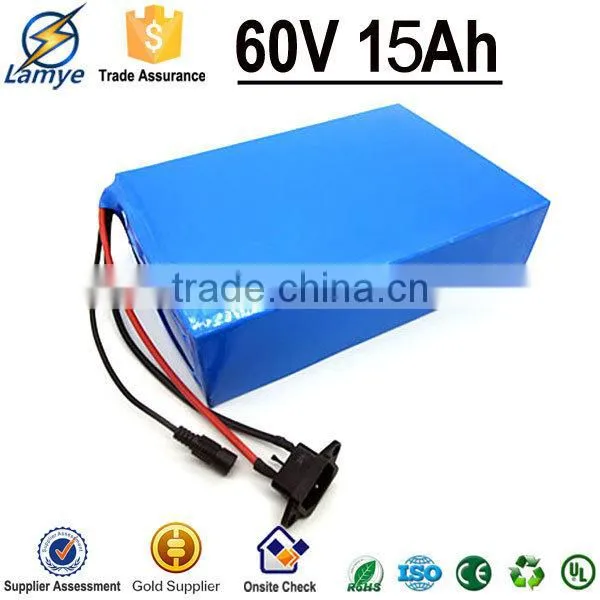Gold Supplier 3.7V 18650 Cell 60V 15Ah Electric Motorcycle Battery Pack With BMS 14.8v li Ion Battery Pack photo-3