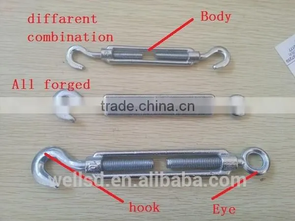 Carbon Steel Drop Forged Galvanized Din1480 Turnbuckle photo-2