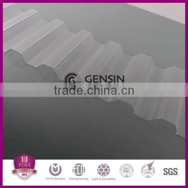 Gensin 0.8mm Polycarbonate Corrugated Sheet/ PC Wave Sheet/PC Profile Sheet photo-4