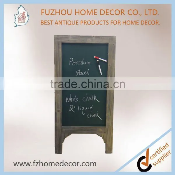 Top Selling Antique Wood Standing Magnetic Double Side Chalkboard in Good Quality photo-3