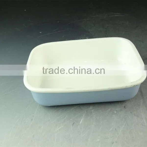 Hot Wholesale Rectangle Shape Glazed Ceramic Bake Plate for Daily Use Stock photo-4