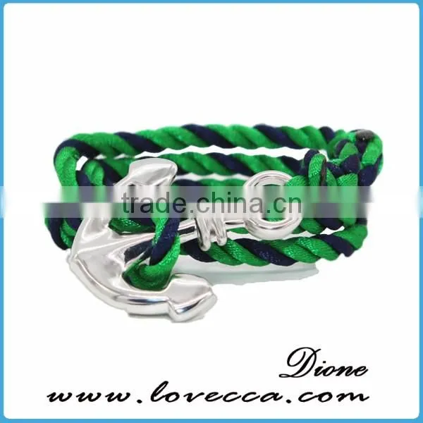 New Arrival Custom Anchor Nautical Hook Cotton Rope Bracelet Anchor Bracelet for Men photo-5