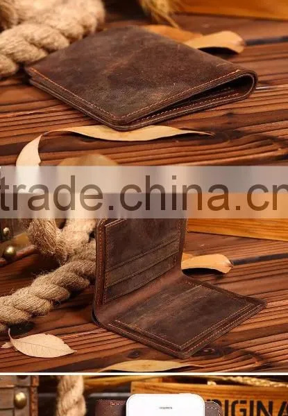 Wholesale New Fashion Full Grain Top Layer Leather Men Wallet With Customized Logo photo-4