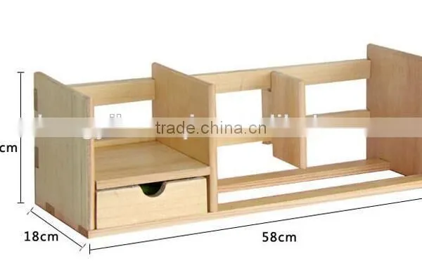 High Quality and Cheap Clear Wooden Storage for Book photo-3