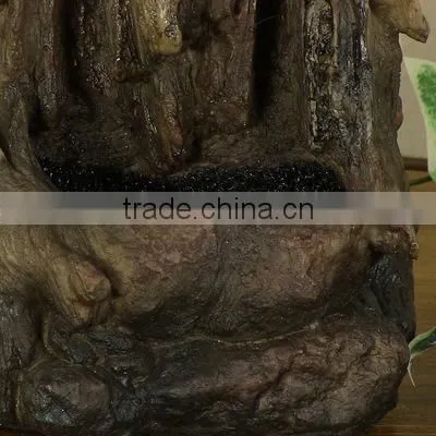 Hollowed Log Tabletop Water Fountain With LED Light photo-4