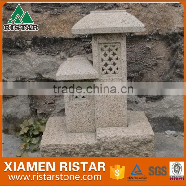 G603 Grey White Granite Decoration Stone Lantern Japanese Style for photo-2