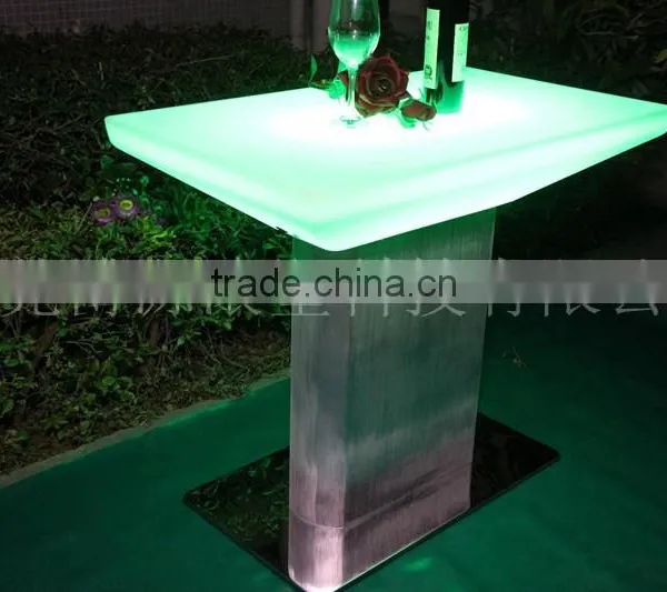 Led Plastic Children Chair/colorful Led Bar Table/aluminium Stand Led Table photo-4