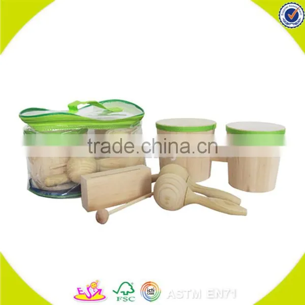 Wholesale Delicate Wooden Tambourine Toy Multiple Colour Wooden Tambourine Toy and Hot Selling Kids Wooden Tambourine W07F002 photo-6