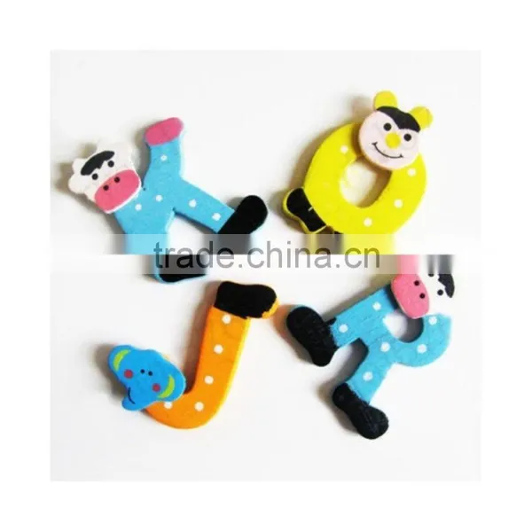 Child Educational Toy,26pcs Wooden Cartoon Alphabet A-Z Magnets photo-4