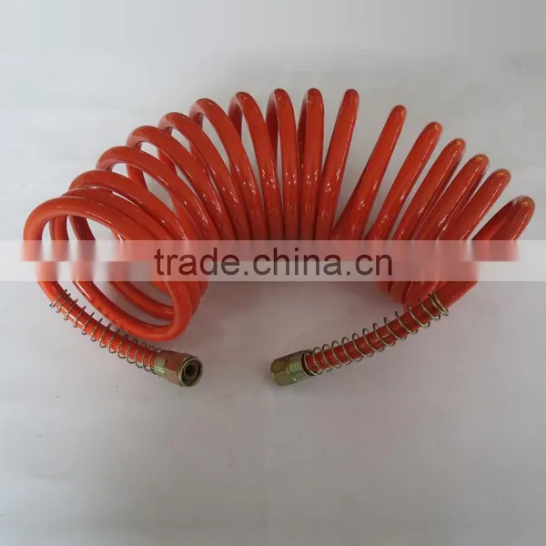 Jinrui Red pe Air Coil Hose With Coupler 12mm*8mm 15m High-pressure Resistance Used for Pneumatic Tools for Air Brake Hose photo-5