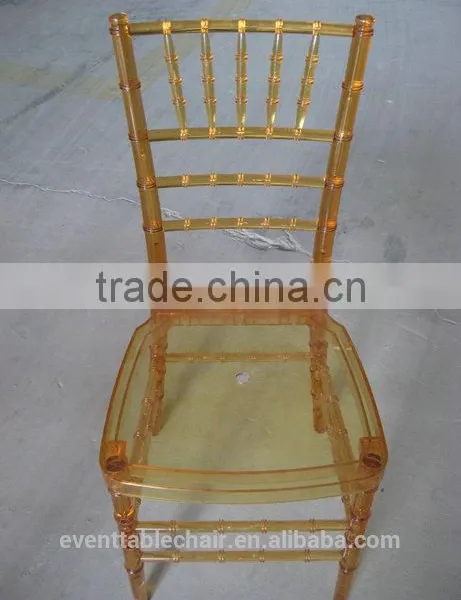 Qingdao Popular Clear Transparent Colored Resin Sillas Tiffany Chair for Wedding photo-3