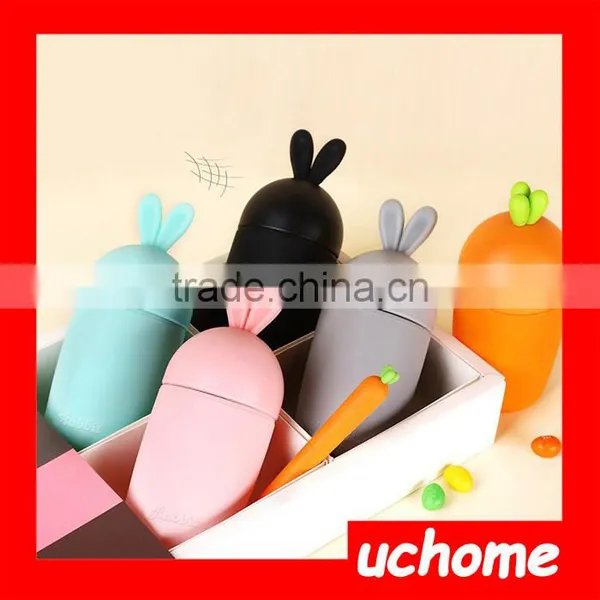 UCHOME BPA Free Rabbit Shaped Gym Glass Water Bottle photo-6
