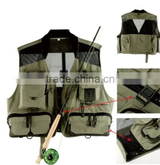 Black High Visibility Safety Vest Fishing Safety Vest photo-3