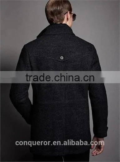 Wool High Quality Winter Warm Men Coat Made to Measure Overcoat. BCL029 photo-4
