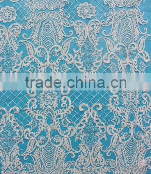 Customized Professional African Bridal Lace Dress Making Fabric photo-3