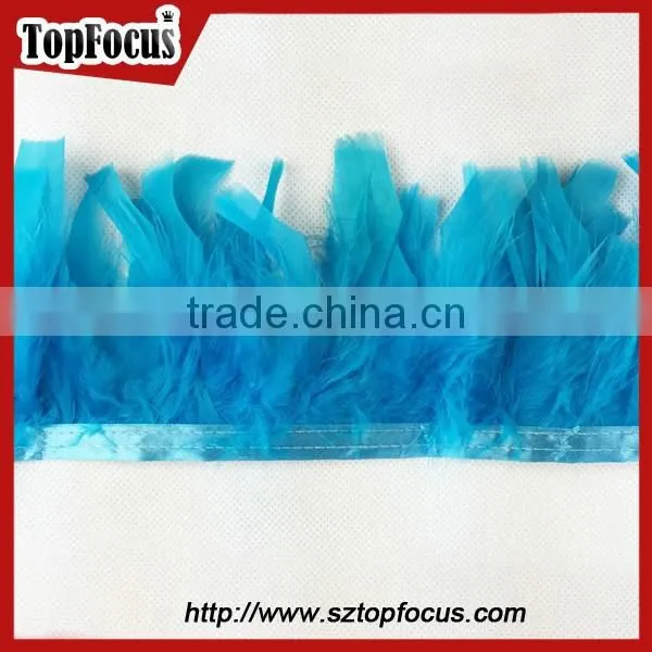 Green Trimming Fringe for DIY Cloth Synthetic Wholesale Turkey Feathers photo-2