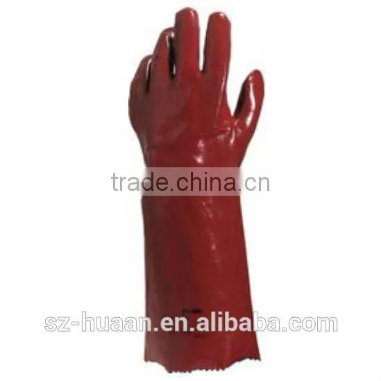 PVC Caustic Resistant Glove, Long Plastic Glove photo-2