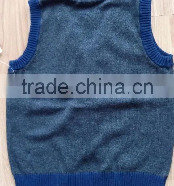 Boys Cardigan Autumn V-neck Vest Basic Geometric Diamond Patchwork Childrens Clothing Kids Jackets Sweaters for Kid Pull Garcon photo-4