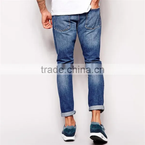Custom High Quality Mens Ripped Jeans photo-2
