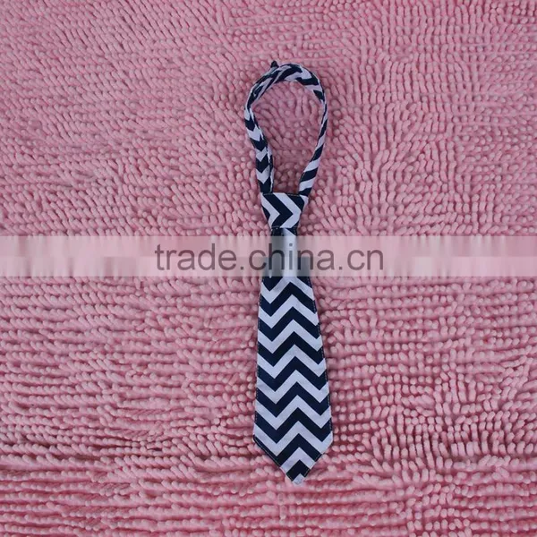 Hot Sale Latest Fashion Confortable Satin Baby Chevron Tie Boys Kids Wedding Print Neckties Cheap Baby Boys Party Ties photo-4