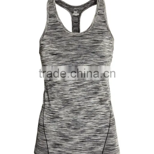 Summer Europe America New Fashion Dri Fit Seamless Spaghetti Strap Tank Top photo-2