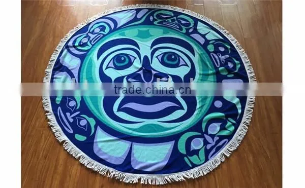 Watermelon Microfiber Printed Round Beach Towel photo-2