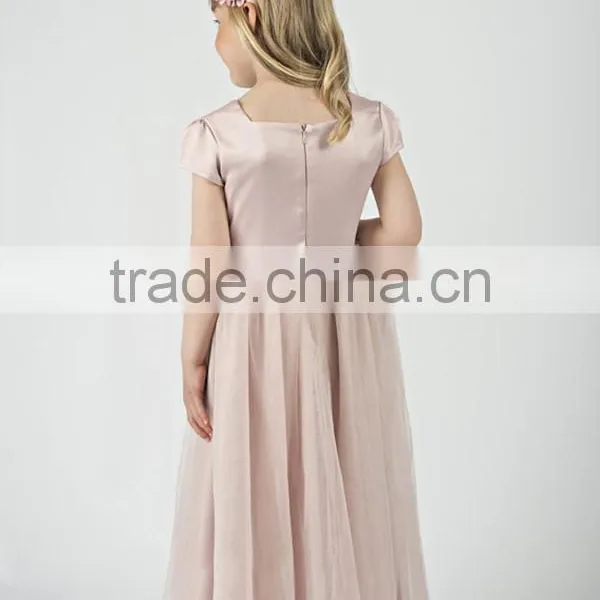 Hot Selling Girls' Dress Pictures New Style Designs Girls Modern Child Summer Party Tulle Dress Flower Girl Dress photo-4