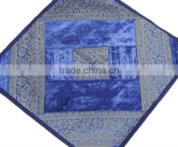 Handcrafted Indian Decor Pillows Vintage Zari Throw Accent Cushion Covers