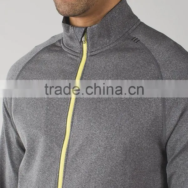 Custom Zip up Sweatshirts Without Hoods Men Seamless Zipper Jacket Sweatshirt photo-6