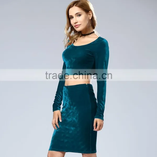 All Have in Stock Top Quality Long Sleeve Bodycon Dress for Women 2017 photo-5