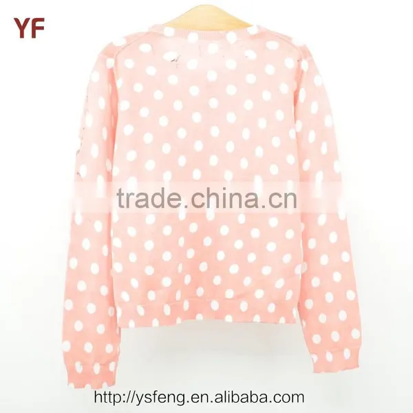 Fancy Cardigan Girl Print Kids Sweater Clothes photo-2