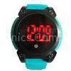 Sports OEM Silicone LED Watch 3 ATM Waterproof Vibration Alarm Watch