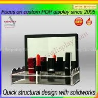Transparent Acrylic Cosmetic Display Stand Display Organizer With Drawers photo-3