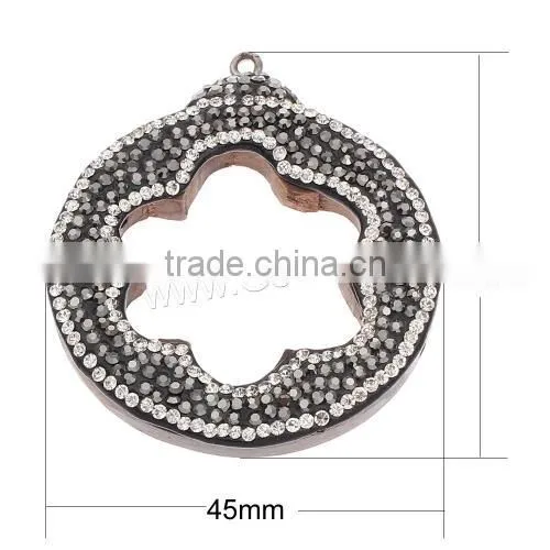 New Other Shape Original Wood Pendants With Rhinestone Cheaper Price photo-3