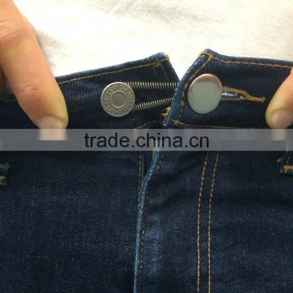 25 Pack Waistband Extender Set -5 White Button,5 Black Button,5 Spring Metal Button,5 Cotton Hook,5 Cotton Button Extenders photo-5