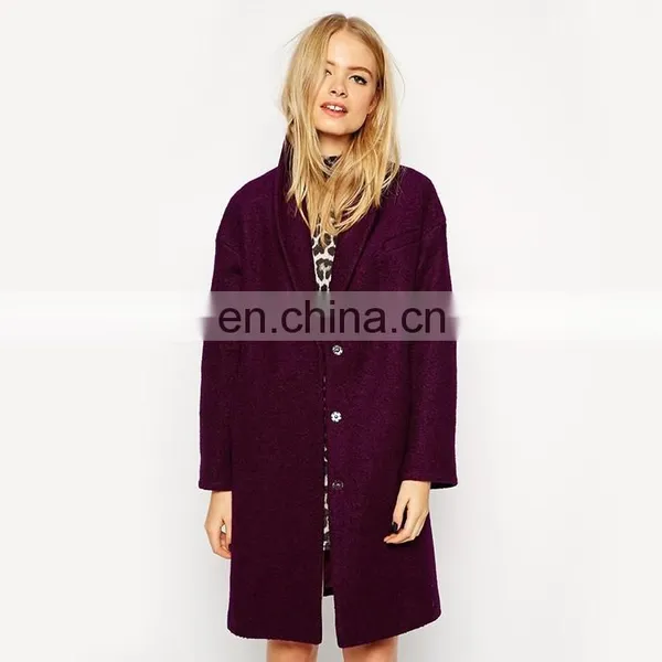 Long Design Tweed Fashion Woman Winter Coats photo-2