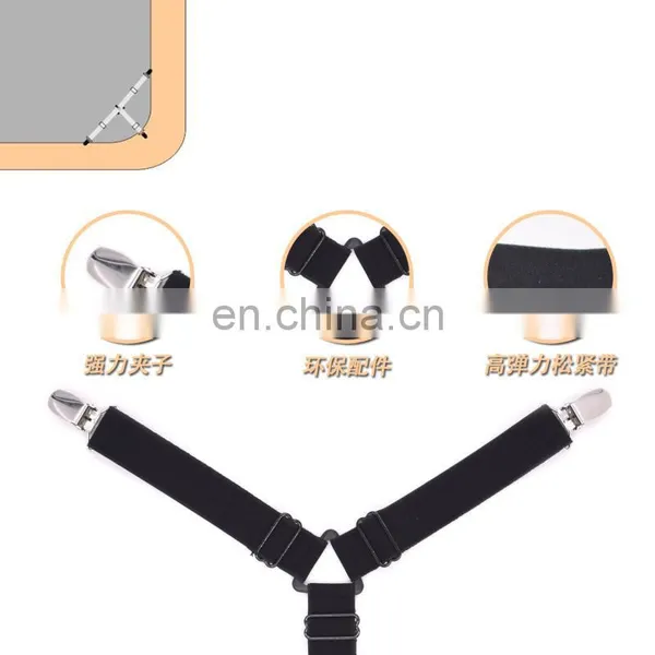 2017 Yiwu Fashion Hot Sale Set 4pcs Triangle Mattress Pad Cover Clips Holder Bed Sheet Holder photo-4
