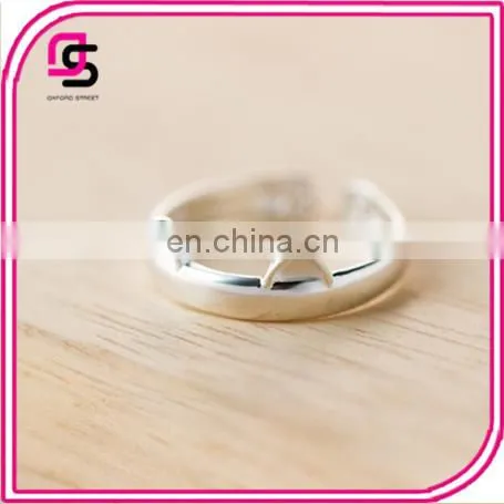 2017 New Style Sterling Silver Opening Adorable Cat Ear Ring Agent photo-6