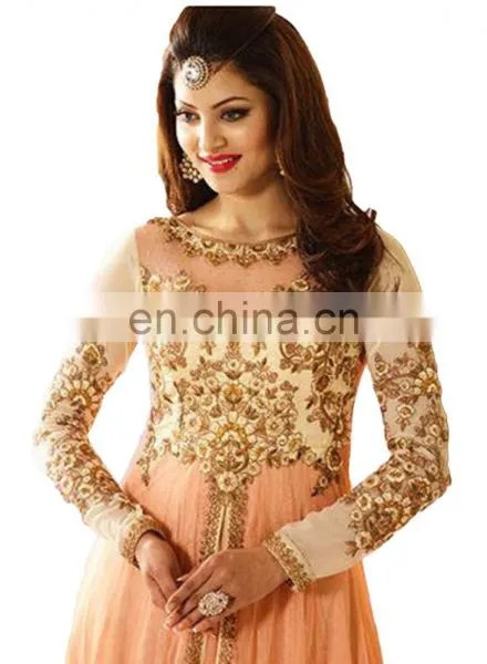 Urvashi Rautela Net Anarkali Suits 2017 / Latest Wedding And Engagement Occasion Wear Women Anarkali (anarkali Dresses) photo-2